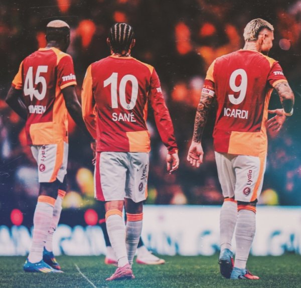 3大亿元先生王人在场！加拉塔萨雷锋线：奥斯梅恩+萨内+伊卡尔迪