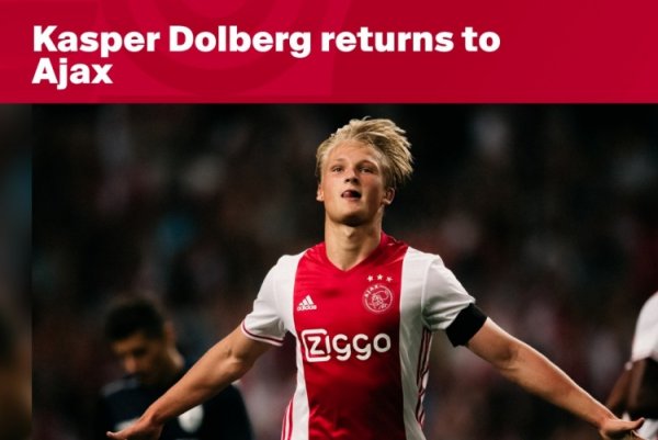 官方：27岁先锋多尔贝里转头阿贾克斯，签约至2029年