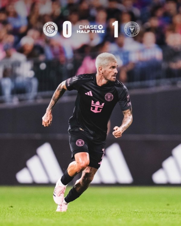 半场-迈阿密外洋暂1-0逾越纽约城 梅西直塞送助攻