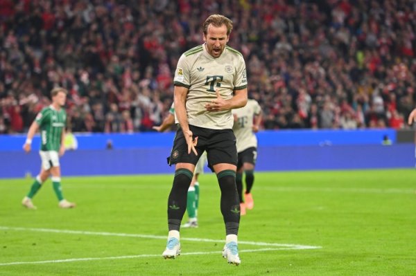 势不行挡，凯恩本赛季两场欧冠均完成梅开二度