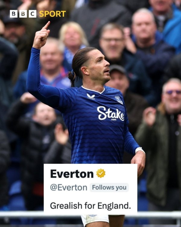 7轮1球4助重获重生！埃弗顿官方喊话：格拉利什进英格兰队！