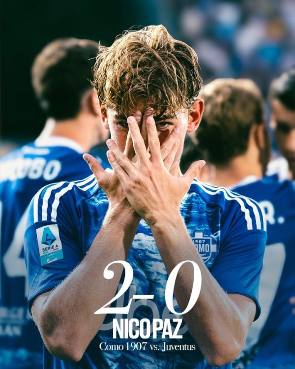 见证历史！科莫获得73年来意甲对尤文首胜，前次已经1952年