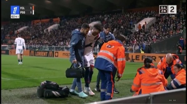 祝好！杜埃冲破中倒地绝顶不幸，法媒称可能遥远缺阵